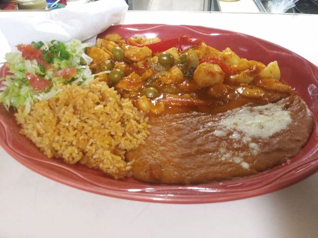 Pescado Veracruzano Fish Platter.